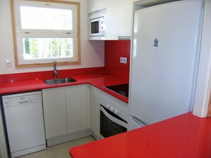 Refrigerador, microondas, horno y lavavajillas 