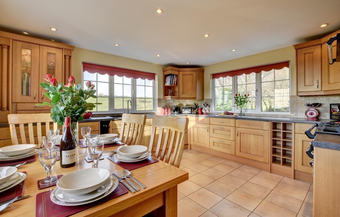 Microwave, oven, dishwasher, high chair