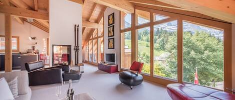 TV, fireplace, DVD player