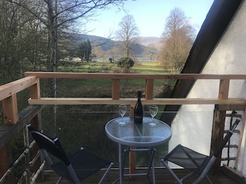 New balcony with views towards Loch Sunart