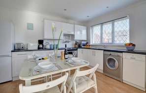Microwave, oven, toaster, highchair