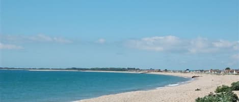 En la playa