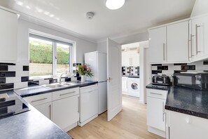 Microwave, oven, dishwasher, toaster