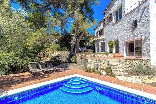 A heated pool