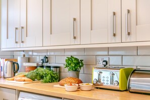 Microwave, oven, dishwasher, toaster