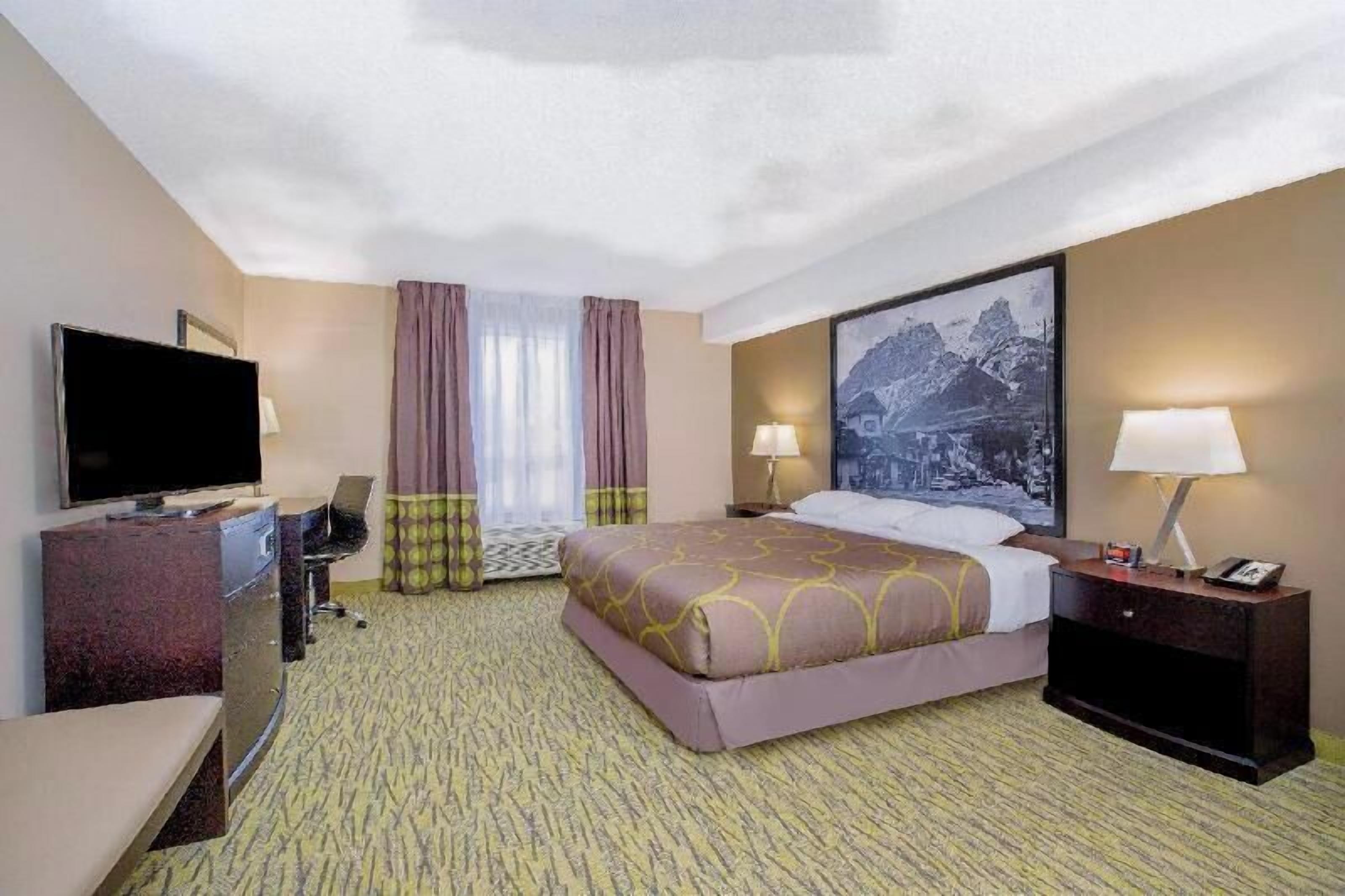 In-room safe, desk, blackout drapes, iron/ironing board