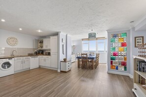 Microwave, oven, dishwasher, highchair