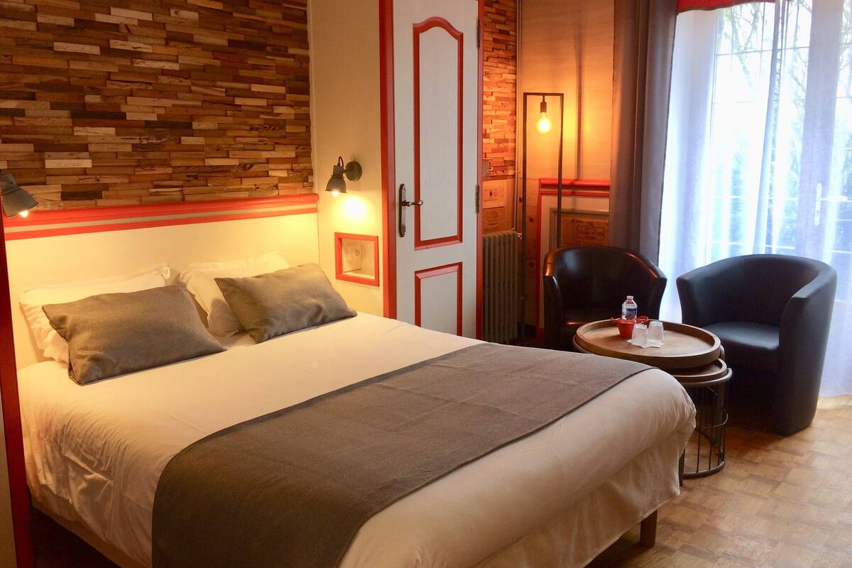 Phòng đôi tiện nghi đơn giản, phòng tắm riêng, quang cảnh vườn (Alienor)