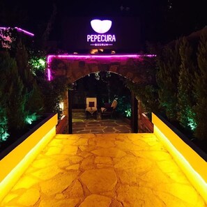 Front of property - evening/night - Pepecura Bodrum (Bodrum)