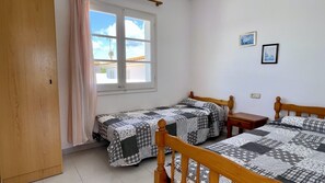 3 habitaciones y ropa de cama 