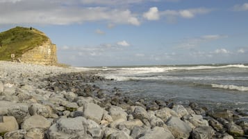 Vlak bij het strand