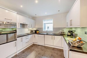 Microwave, oven, dishwasher, toaster