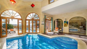 Indoor pool, a heated pool