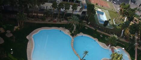 Indoor pool, a heated pool