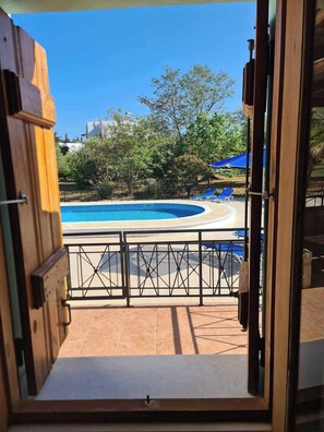 Outdoor pool - Villa near Almyrida ☀️ Private Pool Gated For Child Safety ☀️ FREE WiFi (Old Road, Gavalochori - Almyrida)