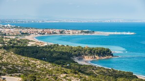 Vlak bij het strand