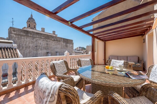 Outdoor dining - Pastor - Holiday penthouse in Malaga (Málaga)