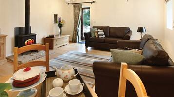 Télévision, cheminée