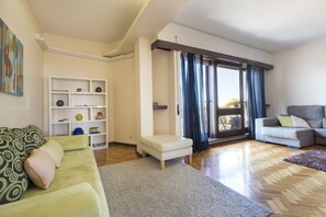 TV, lareira, DVD player, livros