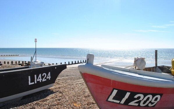 Aan het strand