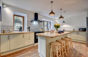 Microwave, oven, dishwasher, toaster