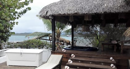 Villa with private beach, facing the dunes of Bani. Paradise place