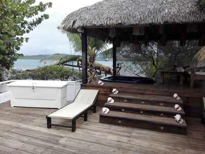 Villa con playa privada, frente a las dunas de bani. Paraje paradisiaco
