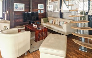 TV, DVD player, ping pong