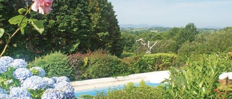 Een verwarmd zwembad