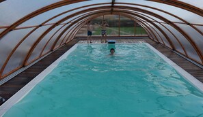 A heated pool