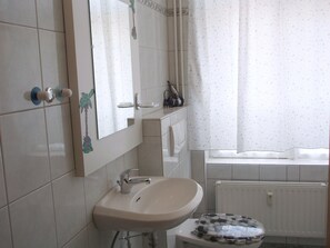 Een douche, een haardroger