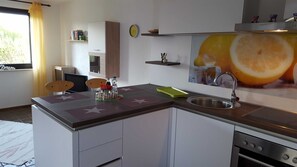 Fridge, oven, dishwasher, electric kettle