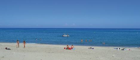 ビーチの近く、釣り