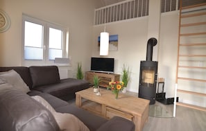 Fernseher, Kamin