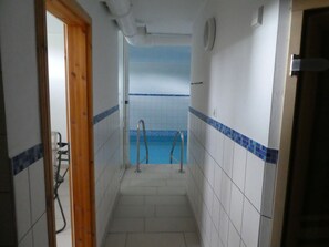 Indoor pool, a heated pool