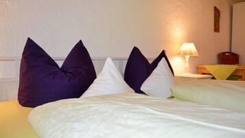 1 bedroom, travel crib, WiFi, bed sheets