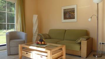 LCD TV, fireplace