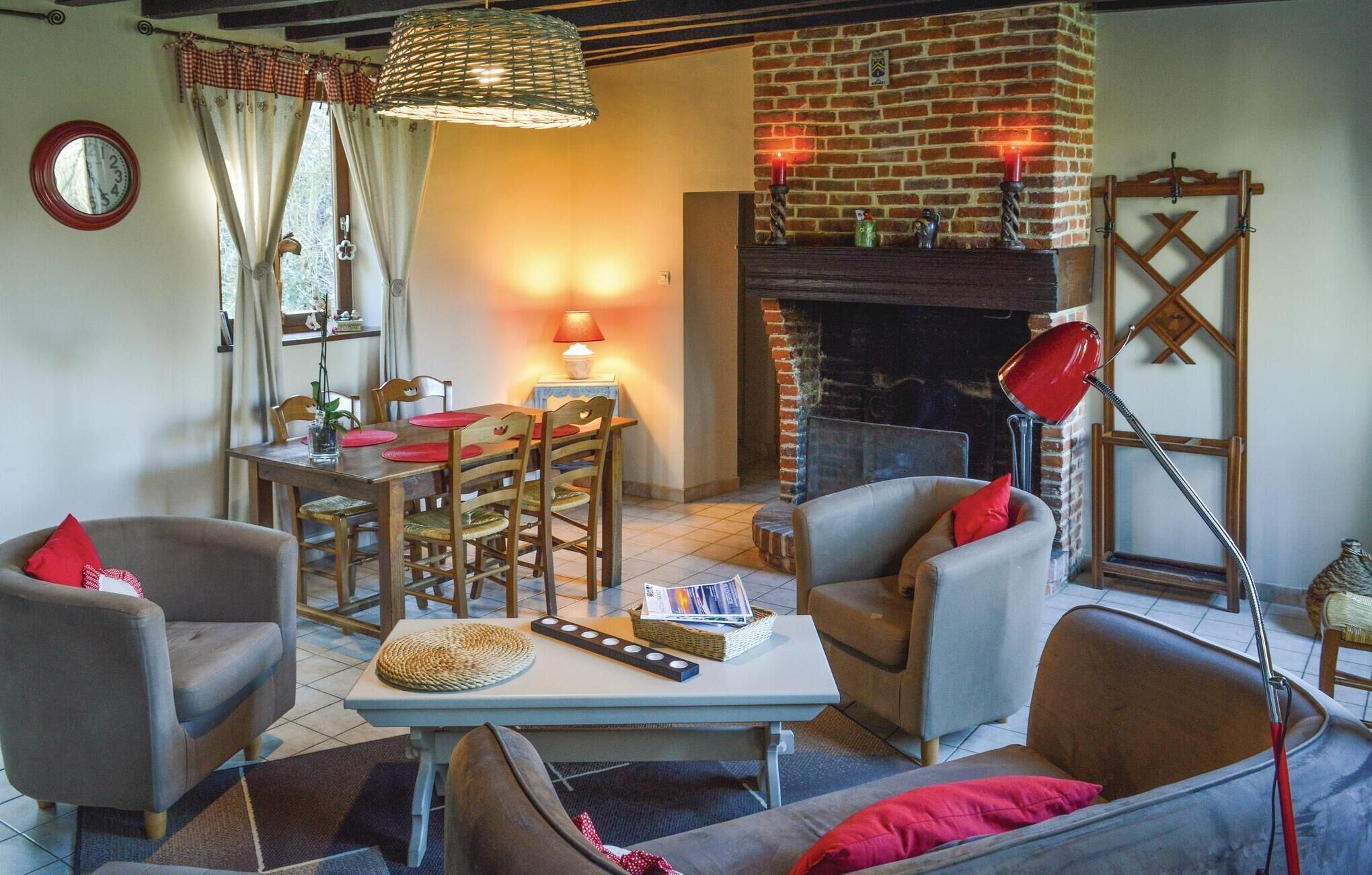 Fireplace, DVD player