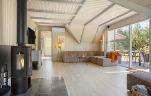 Fernseher, Kamin, DVD-Player