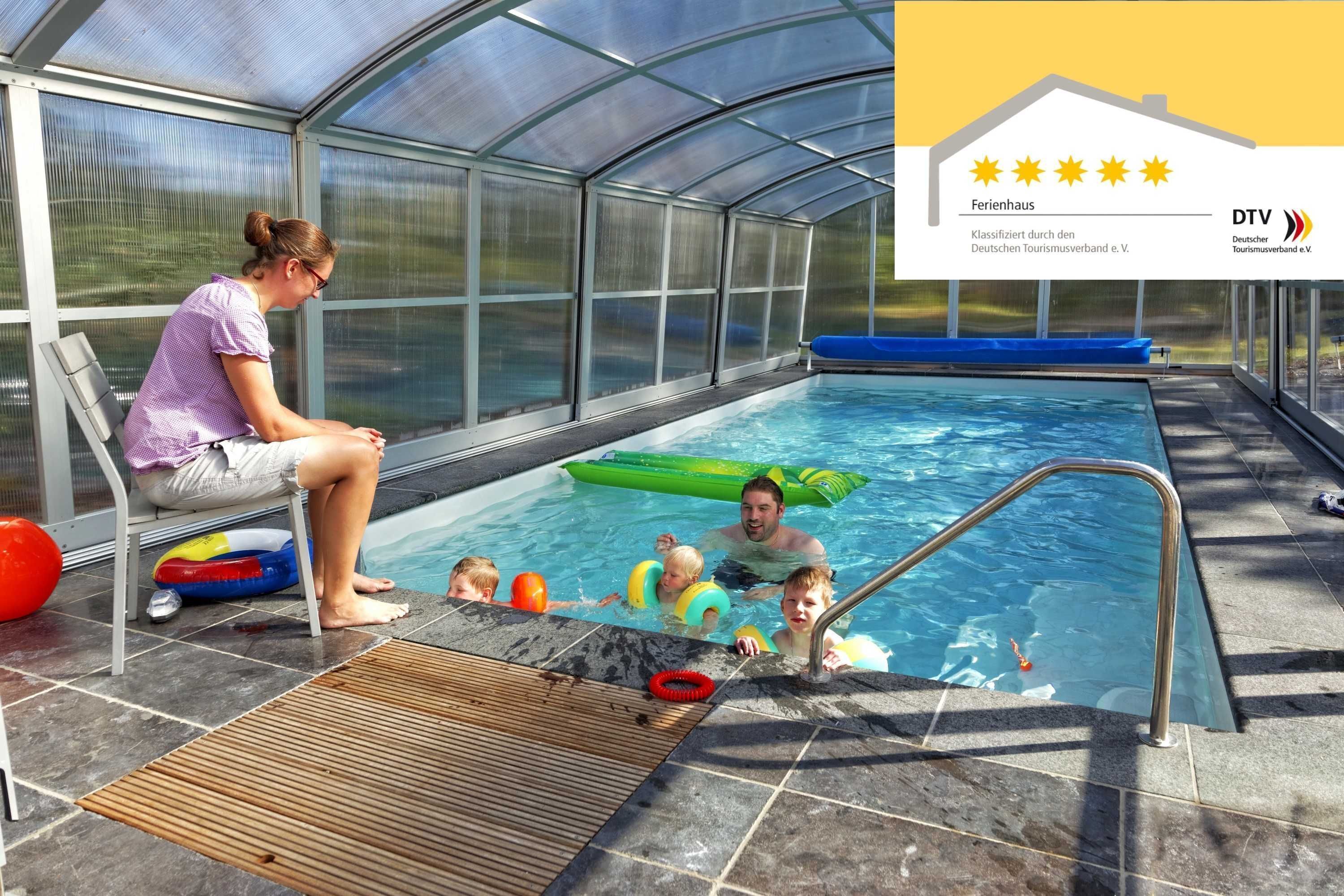 A heated pool