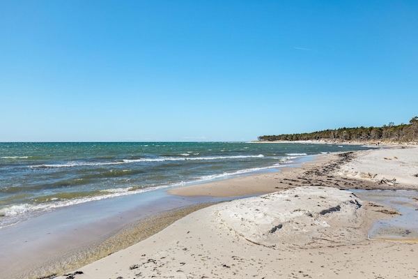 Una spiaggia nelle vicinanze, pesca