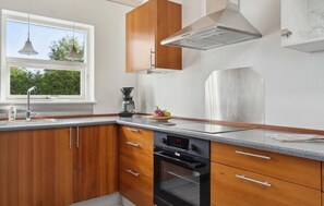 Kühlschrank, Mikrowelle, Herdplatte, Geschirrspüler