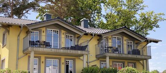 Apartment 03 with fireplace, balcony & sea view - A: Haus Strandkiefer - close to the beach