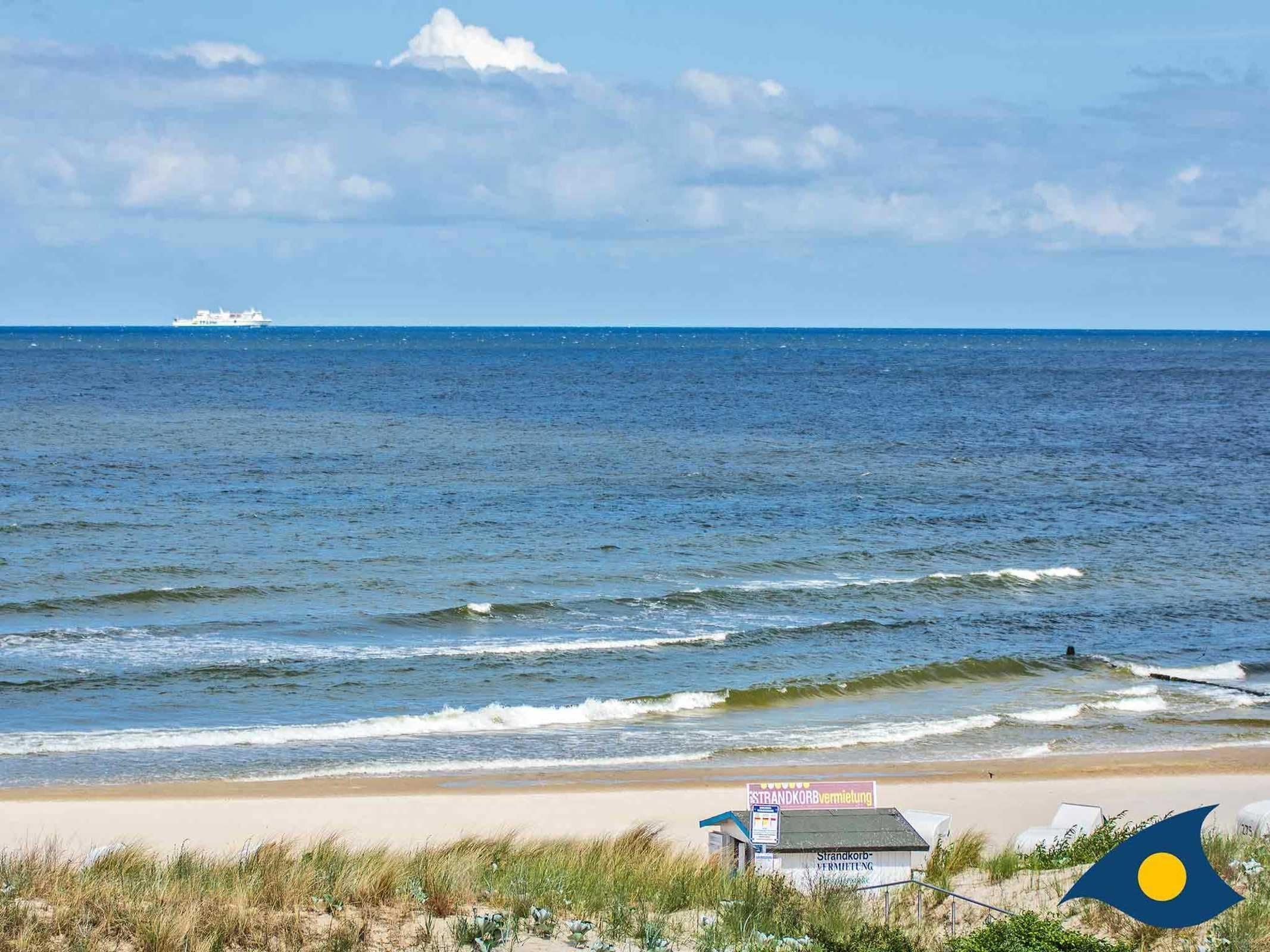 Una spiaggia nelle vicinanze