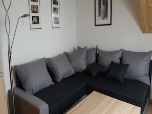 Fernseher, Kamin