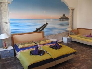 Leilighet, 1 soverom (Heringsdorf) | Sengetøy av topp kvalitet, skrivebord og skrivebord for bærbar PC