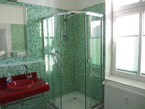 Leilighet, 1 soverom (Heringsdorf) | Bad | Dusj og håndklær