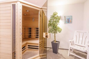 Sauna - Enjoy the sea ...... - 2-room apartment, 45m², ground floor, south / west balcony (Scharbeutz)