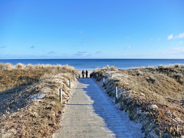 Tæt på stranden