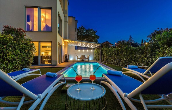 A heated pool